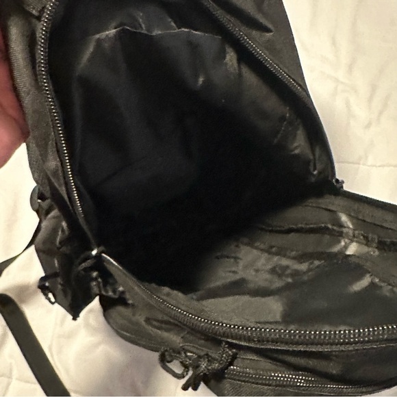 NRA Jacket Backpack Men's L Grey Black Fleece Lined Zip Adjustable Logo Hunting - Picture 12 of 16